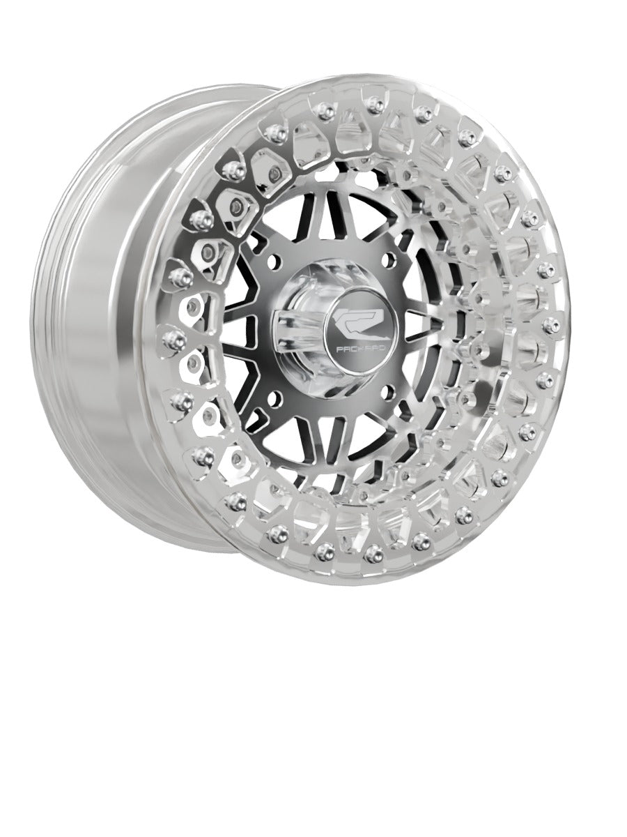 Apollo - FF Forged Polished Beadlock - Silver - 15x7 | 4x156 / Polished V.2 / Spinner cap
