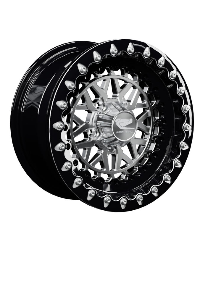 Apollo - FF Forged Beadlock - Silver RZR Pro R 5x4.5 - 15x7 | 5X4.5 / Contrast Machined V.1 / Spinner cap