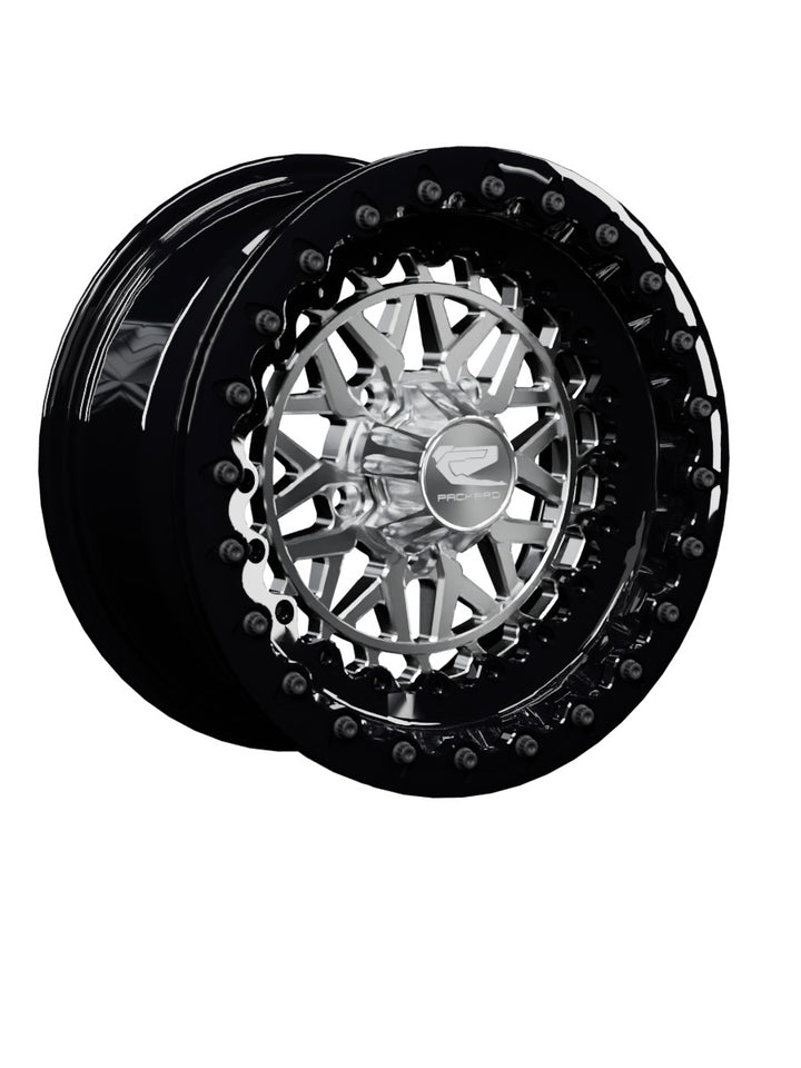 Apollo - FF Forged Beadlock - Silver RZR Pro R 5x4.5 - 15x7 | 5X4.5 / Gloss Black V.1 / Spinner cap