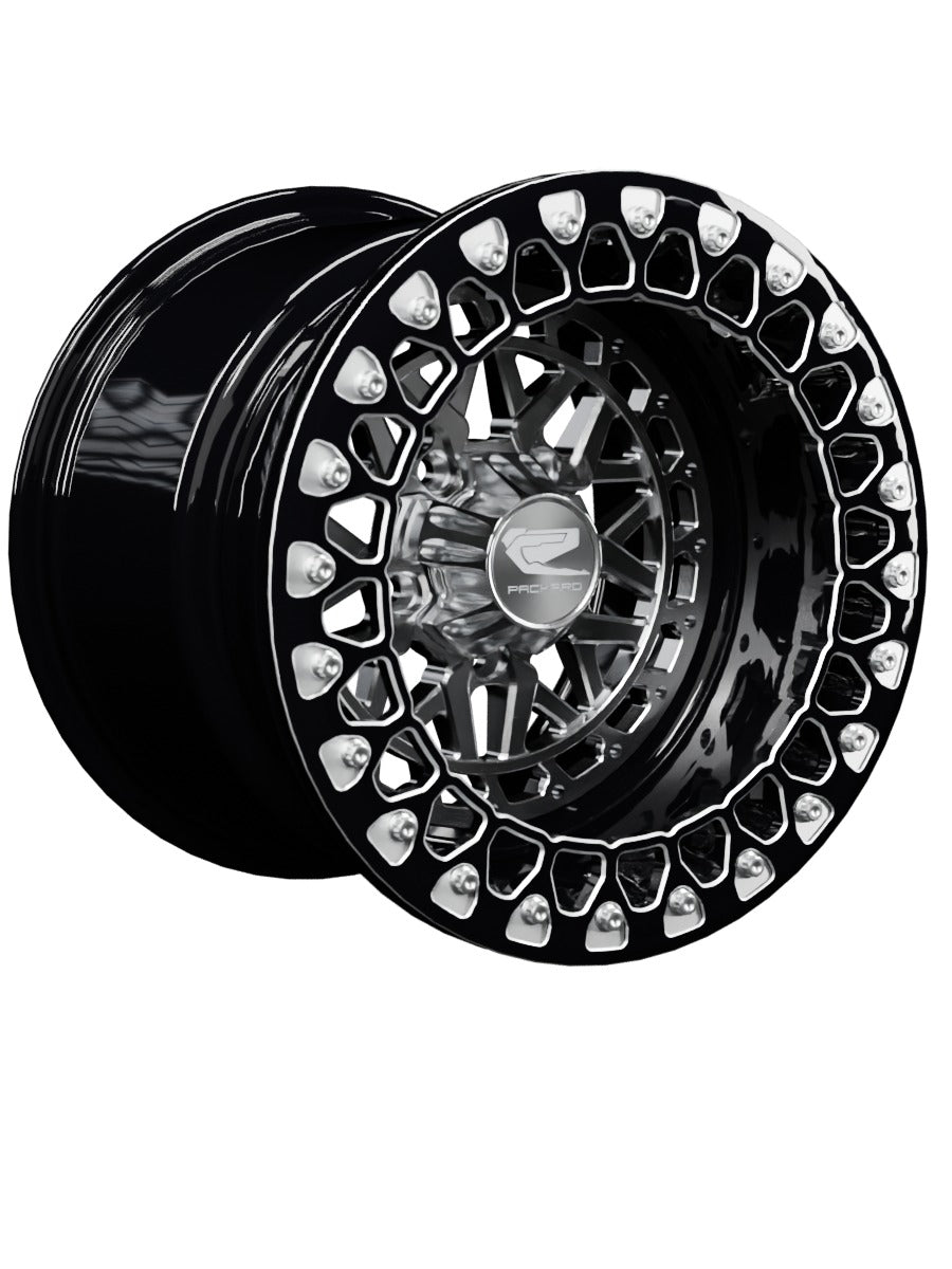 Apollo - FF Forged Beadlock - Silver RZR Pro R 5x4.5 - 15x11 | 5X4.5 / Contrast Machined V.2 / Spinner cap
