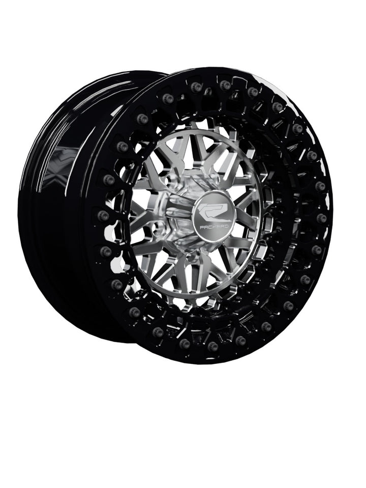 Apollo - FF Forged Beadlock - Silver RZR Pro R 5x4.5 - 15x7 | 5X4.5 / Gloss Black V.2 / Spinner cap