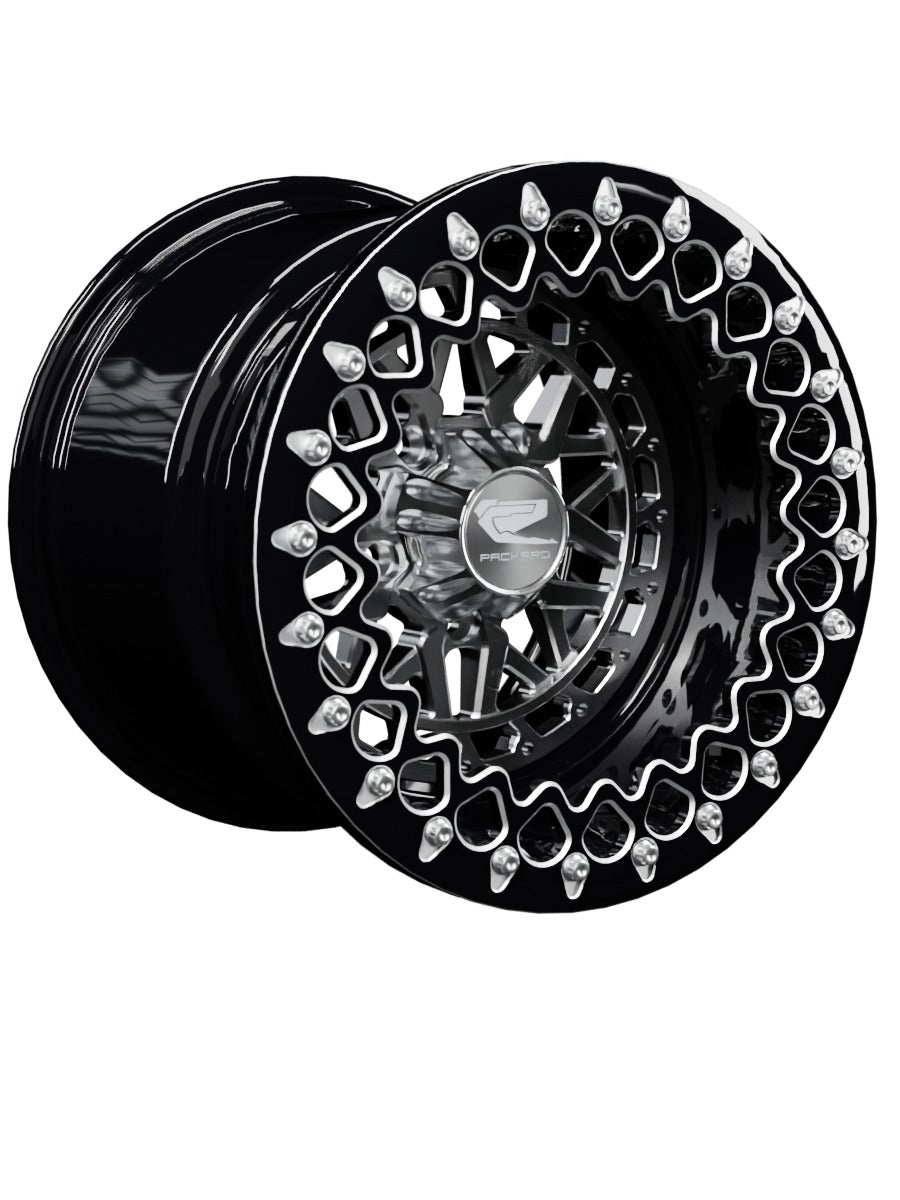 Apollo - FF Forged Beadlock - Silver RZR Pro R 5x4.5 - 15x11 | 5X4.5 / Contrast Machined V.3 / Spinner cap