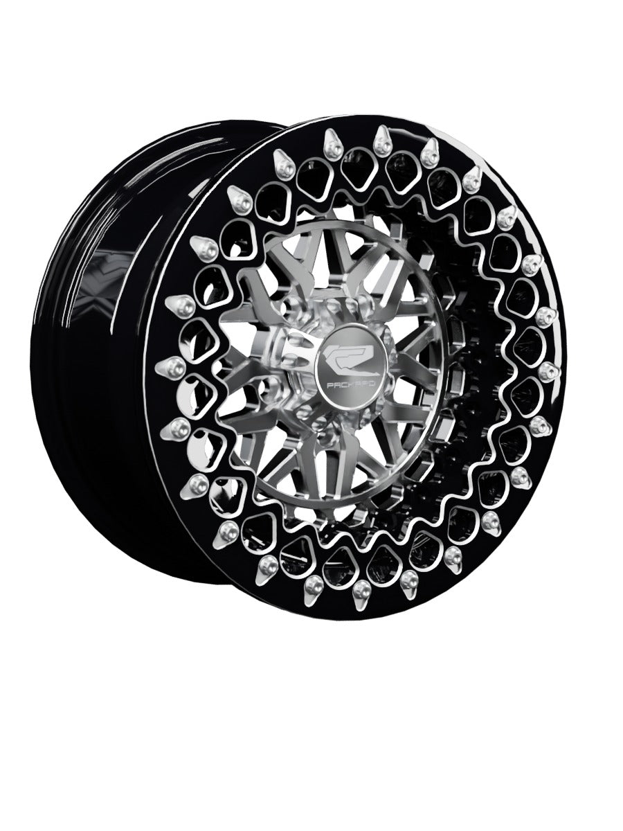 Apollo - FF Forged Beadlock - Silver RZR Pro R 5x4.5 - 15x7 | 5X4.5 / Contrast Machined V.3