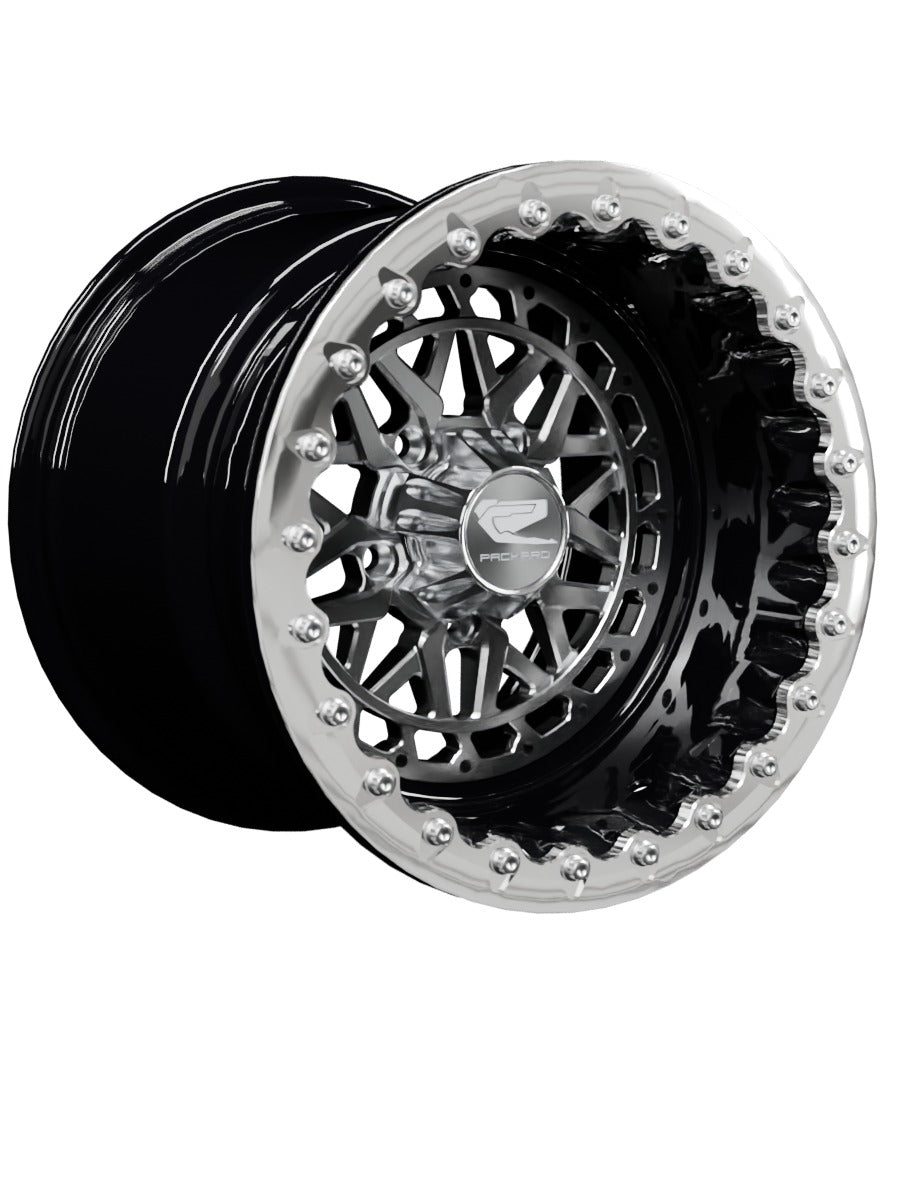 Apollo - FF Forged Beadlock - Silver RZR Pro R 5x4.5 - 15x11 | 5X4.5 / Polished V.1 / Spinner cap