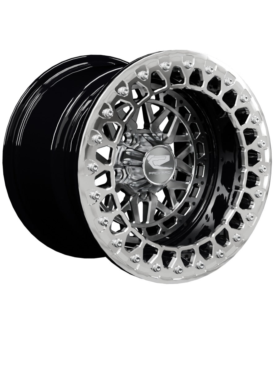 Apollo - FF Forged Beadlock - Silver RZR Pro R 5x4.5 - 15x11 | 5X4.5 / Polished V.2 / Spinner cap