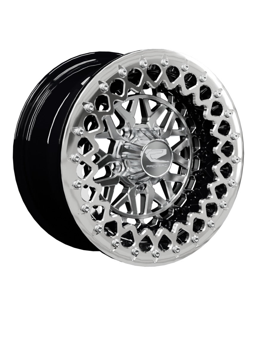 Apollo - FF Forged Beadlock - Silver RZR Pro R 5x4.5 - 15x7 | 5X4.5 / Polished V.3 / Spinner cap