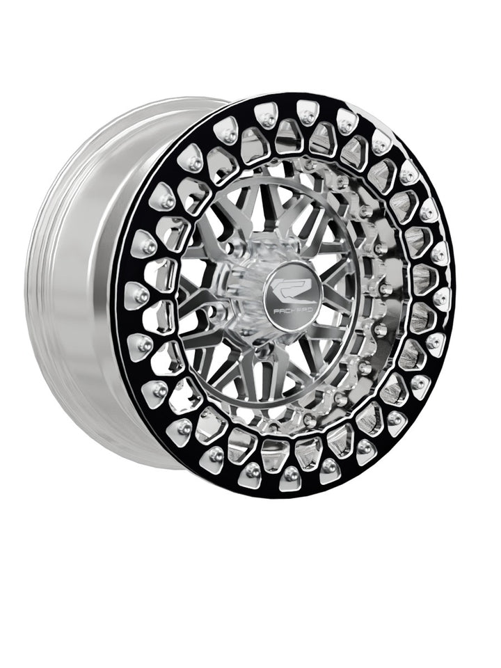 Apollo - FF Forged Polished Beadlock - Silver RZR Pro R 5x4.5 - 15x7 | 5X4.5 / Contrast Machined V.2 / Yes