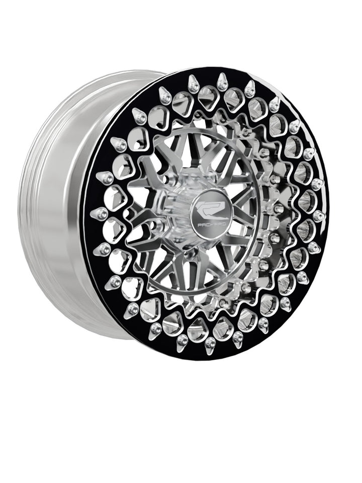 Apollo - FF Forged Polished Beadlock - Silver RZR Pro R 5x4.5 - 15x7 | 5X4.5 / Contrast Machined V.3 / Yes