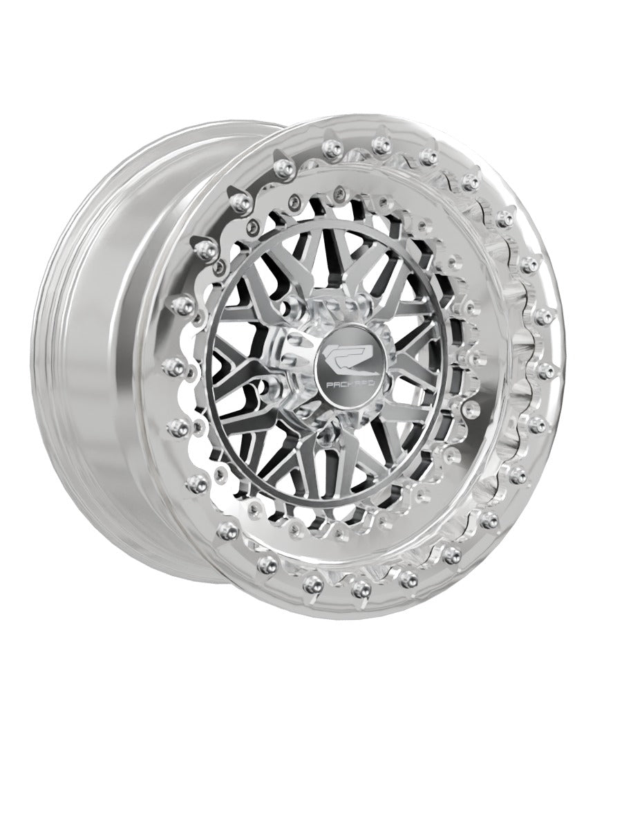 Apollo - FF Forged Polished Beadlock - Silver RZR Pro R 5x4.5 - 15x7 | 5X4.5 / Polished V.1 / No