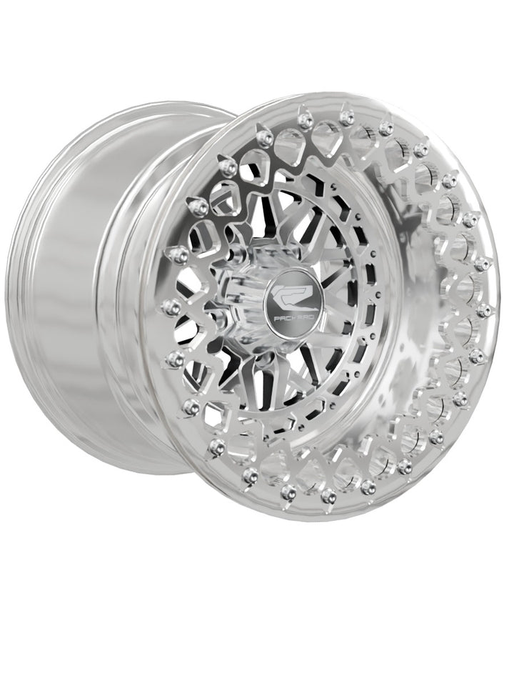 Apollo - FF Forged Polished Beadlock - Silver RZR Pro R 5x4.5 - 15x11 | 5X4.5 / Polished V.3 / Yes
