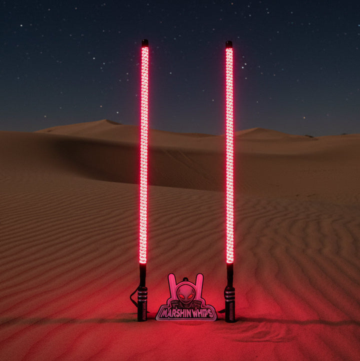 Marshin Whips V2 Black Out LED Whip Set
