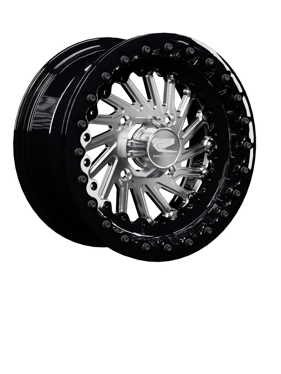 Cyclone - FF Forged Beadlock - Silver - 15x7 | 4x136 / Gloss Black V.1 / Spinner cap