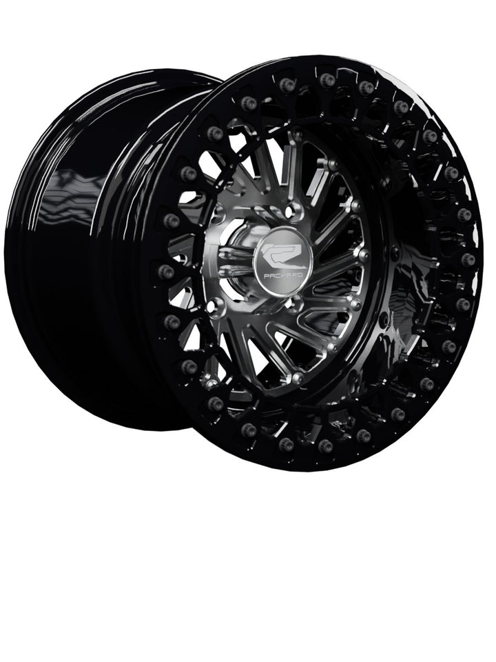 Cyclone - FF Forged Beadlock - Silver - 15x11 | 4x136 / Gloss Black V.2 / Spinner cap