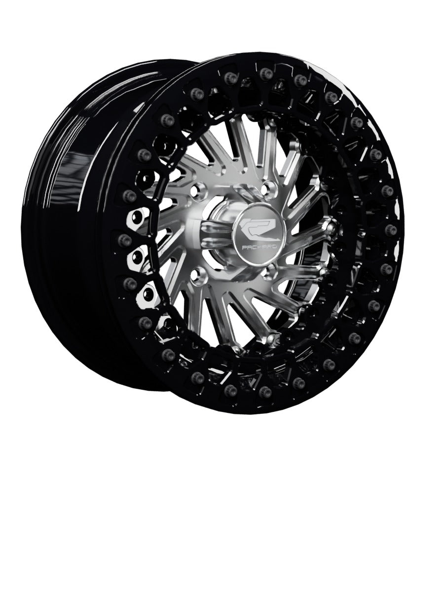 Cyclone - FF Forged Beadlock - Silver - 15x7 | 4x136 / Gloss Black V.2 / Spinner cap