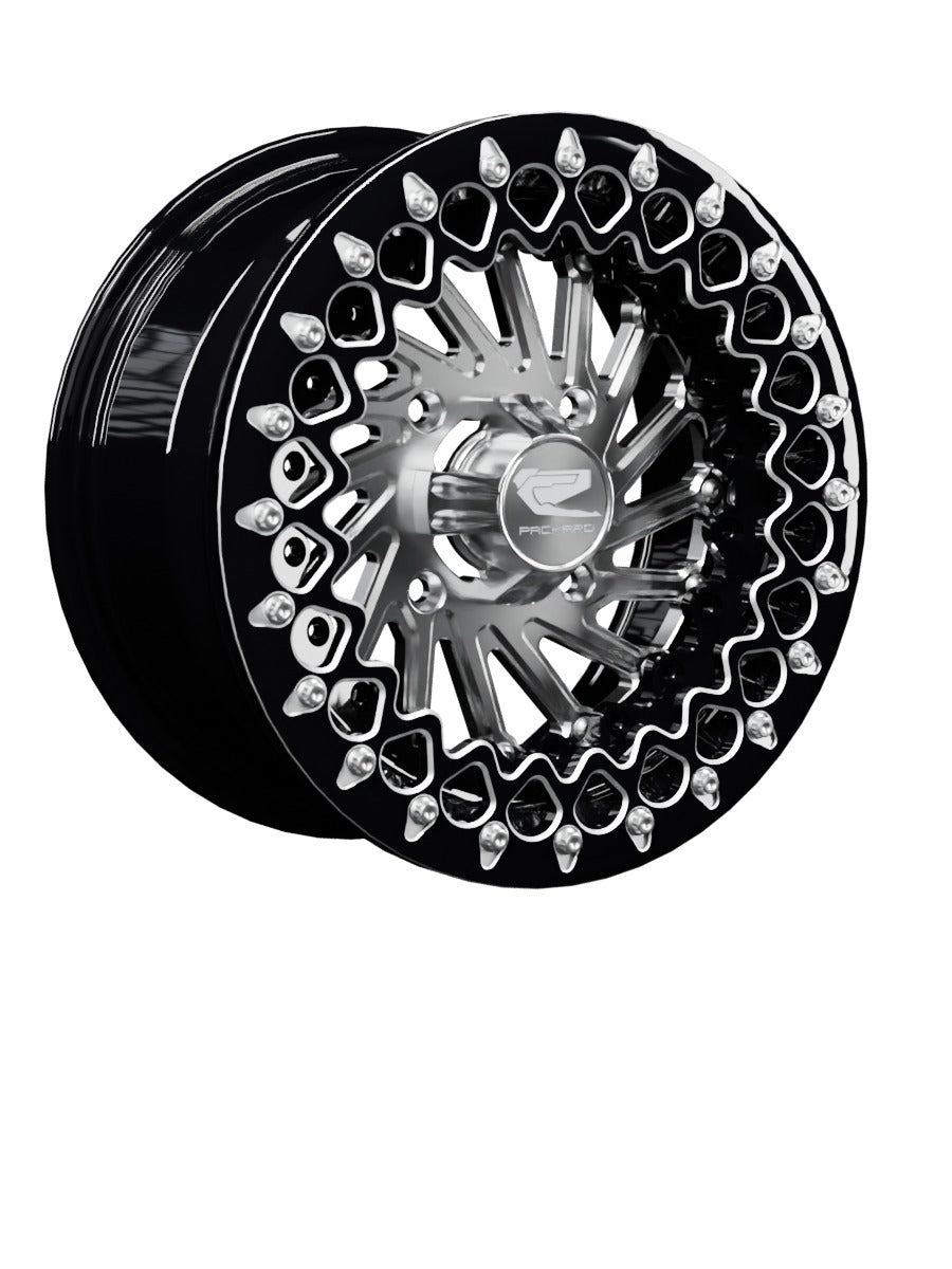 Cyclone - FF Forged Beadlock - Silver - 15x7 | 4x136 / Contrast Machined V.3 / Spinner cap