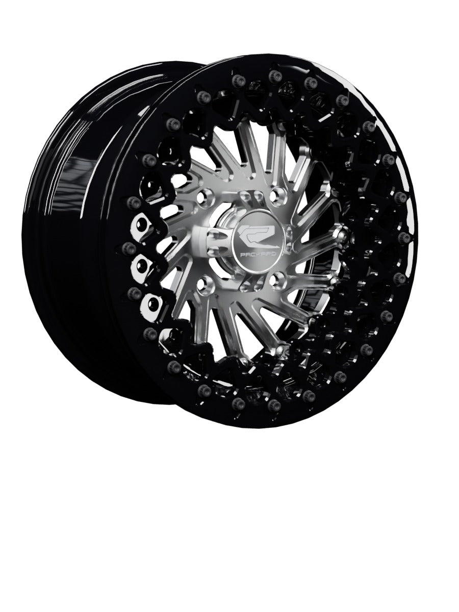 Cyclone - FF Forged Beadlock - Silver - 15x7 | 4x136 / Gloss Black V.3