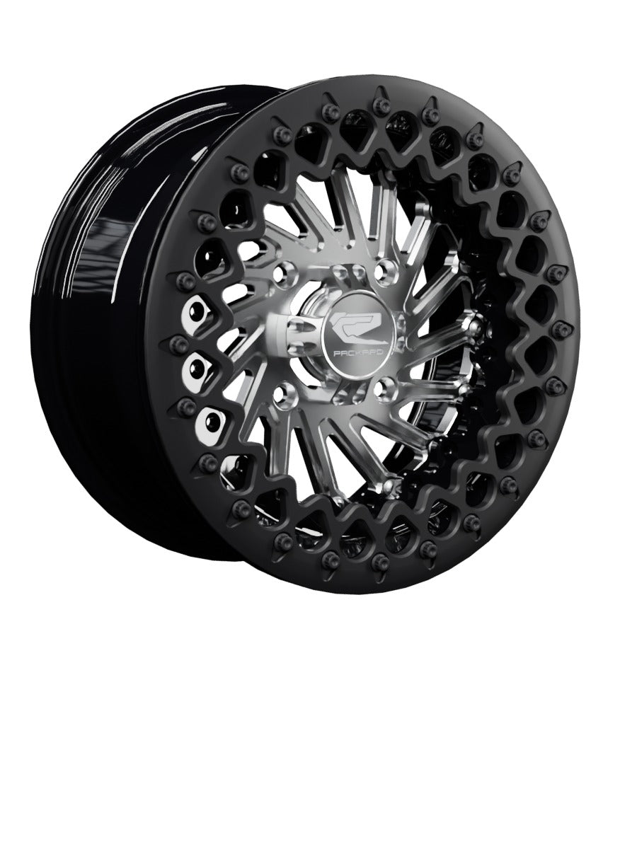 Cyclone - FF Forged Beadlock - Silver - 15x7 | 4x136 / Satin Black V.3