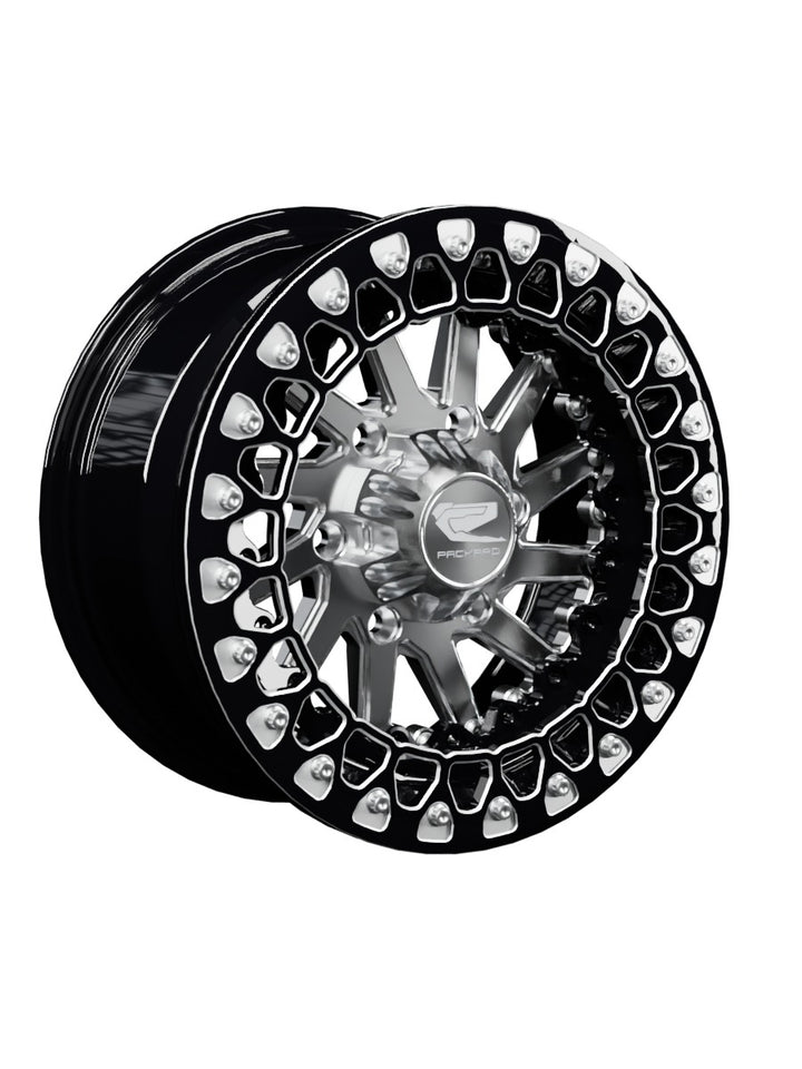 Cyclone - FF Forged Beadlock - Silver Maverick R 6x139.7 - 15x7 | 6X139.7 / Contrast Machined V.2 / Spinner cap