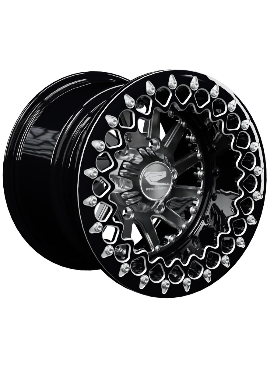 Cyclone - FF Forged Beadlock - Silver Maverick R 6x139.7 - 15x11 | 6X139.7 / Contrast Machined V.3 / Spinner cap