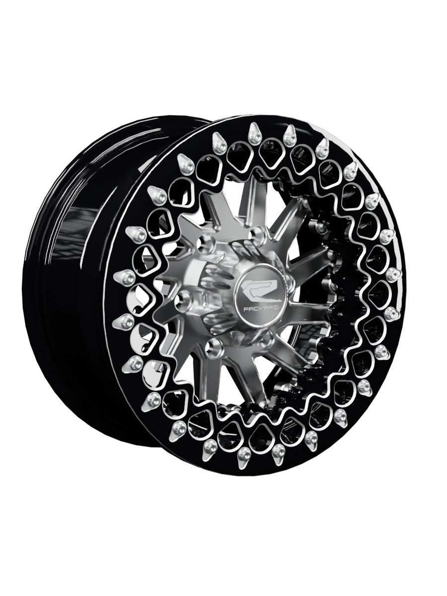 Cyclone - FF Forged Beadlock - Silver Maverick R 6x139.7 - 15x7 | 6X139.7 / Contrast Machined V.3 / Spinner cap