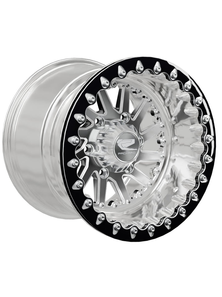 Cyclone - FF Forged Polished Beadlock - Silver Maverick R 6x139.7 - 15x11 | 6x139.7 / Contrast Machined V.1 / Spinner cap