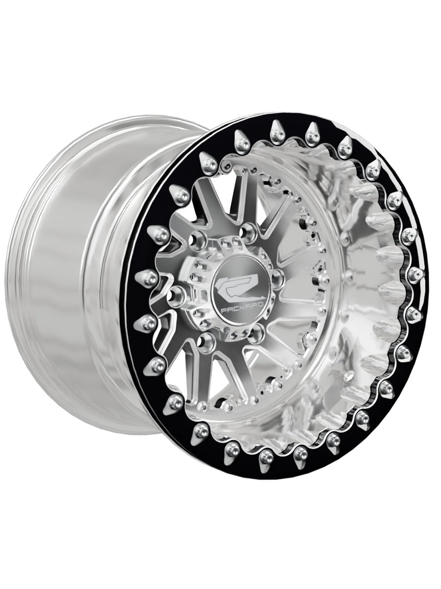 Cyclone - FF Forged Polished Beadlock - Silver Maverick R 6x139.7 - 15x11 | 6x139.7 / Contrast Machined V.1