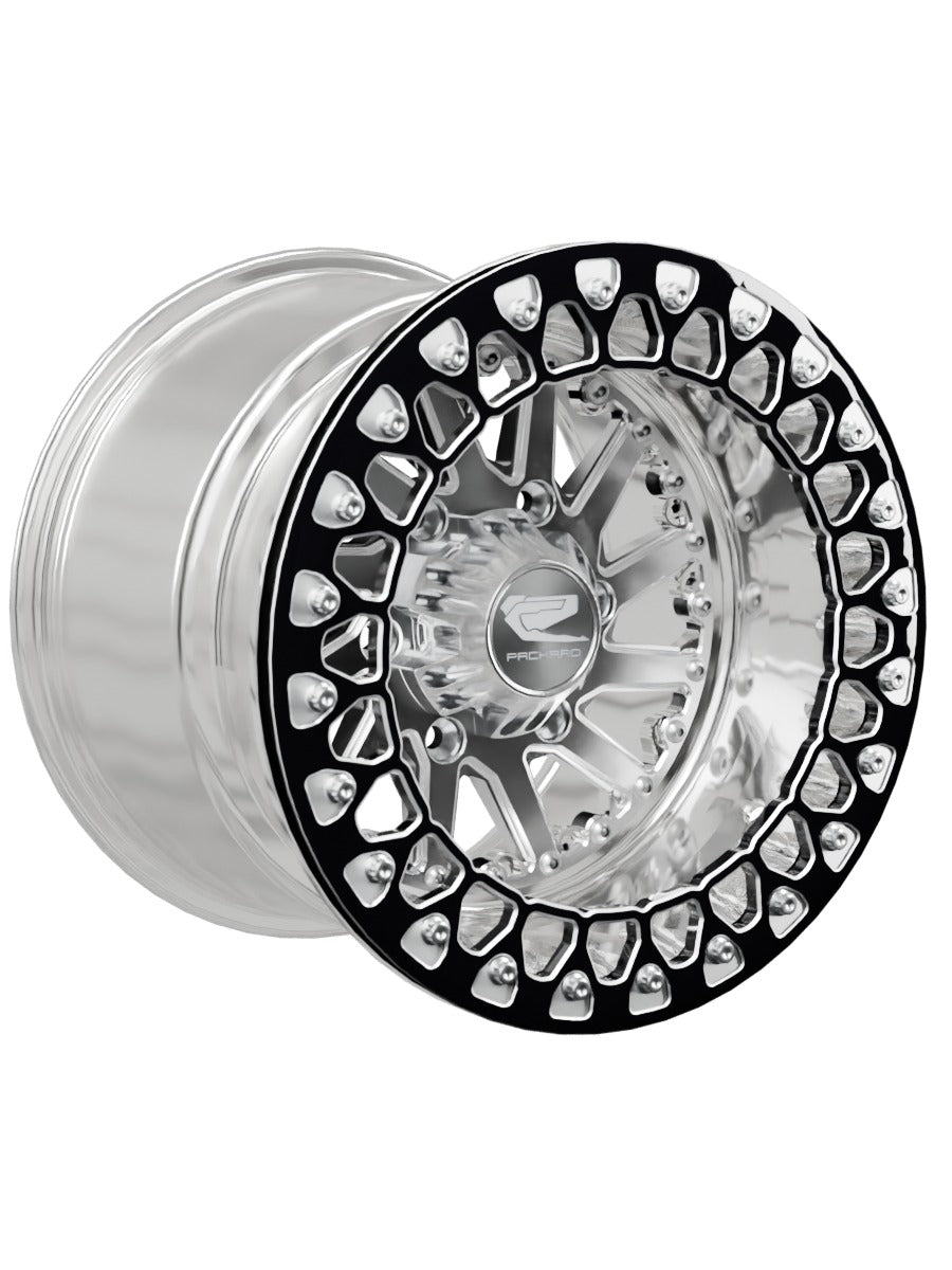 Cyclone - FF Forged Polished Beadlock - Silver Maverick R 6x139.7 - 15x11 | 6x139.7 / Contrast Machined V.2 / Spinner cap