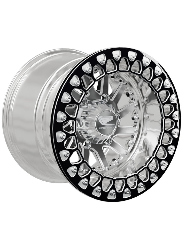 Cyclone - FF Forged Polished Beadlock - Silver Maverick R 6x139.7 - 15x11 | 6x139.7 / Contrast Machined V.2 / Spinner cap