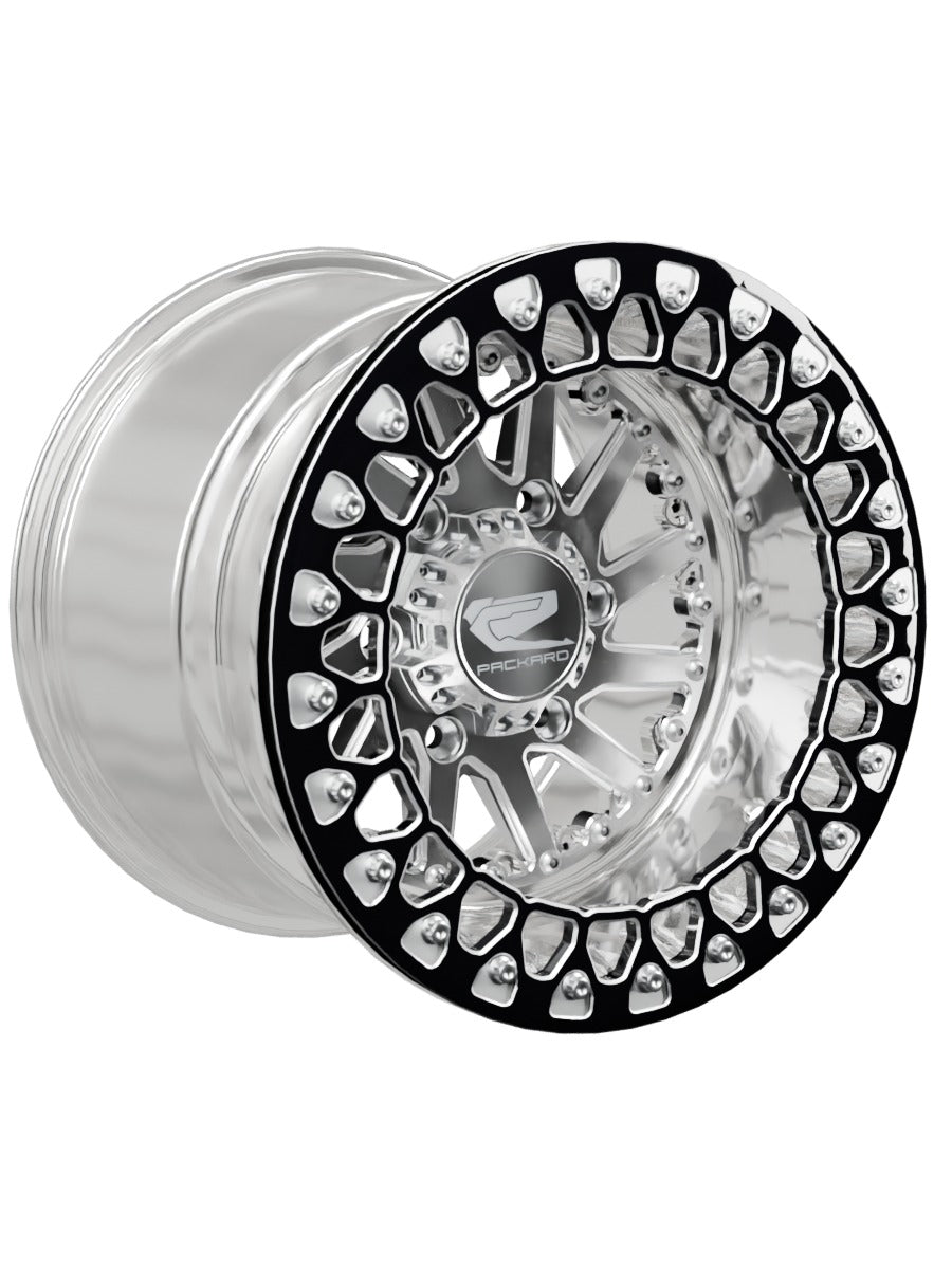 Cyclone - FF Forged Polished Beadlock - Silver Maverick R 6x139.7 - 15x11 | 6x139.7 / Contrast Machined V.2