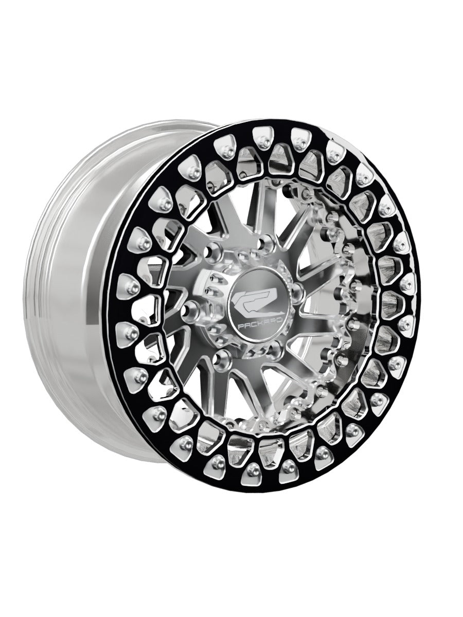 Cyclone - FF Forged Polished Beadlock - Silver Maverick R 6x139.7 - 15x7 | 6x139.7 / Contrast Machined V.2