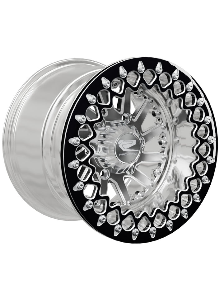 Cyclone - FF Forged Polished Beadlock - Silver Maverick R 6x139.7 - 15x11 | 6x139.7 / Contrast Machined V.3 / Spinner cap