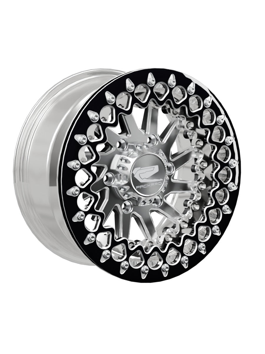 Cyclone - FF Forged Polished Beadlock - Silver Maverick R 6x139.7 - 15x7 | 6x139.7 / Contrast Machined V.3