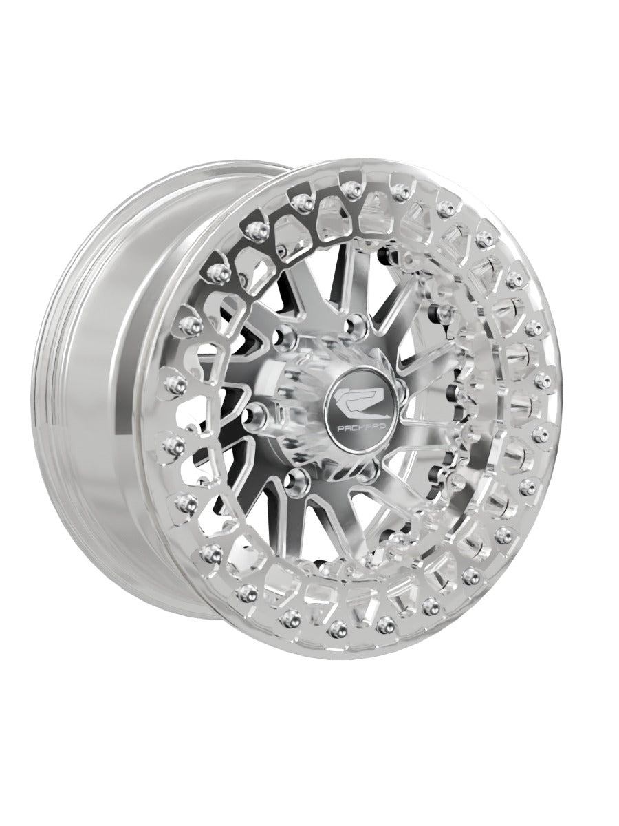Cyclone - FF Forged Polished Beadlock - Silver Maverick R 6x139.7 - 15x7 | 6x139.7 / Polished V.2 / Spinner cap