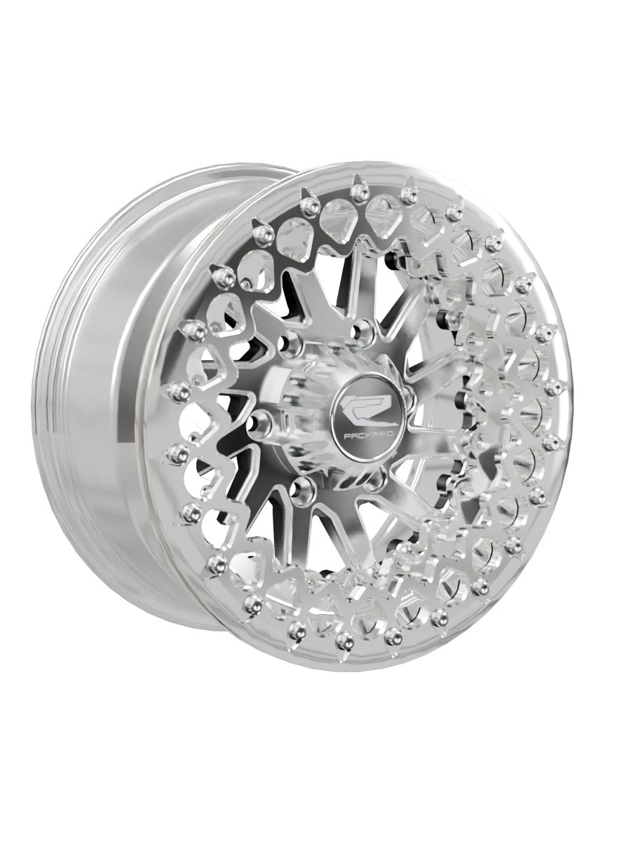 Cyclone - FF Forged Polished Beadlock - Silver Maverick R 6x139.7 - 15x7 | 6x139.7 / Polished V.3 / Spinner cap