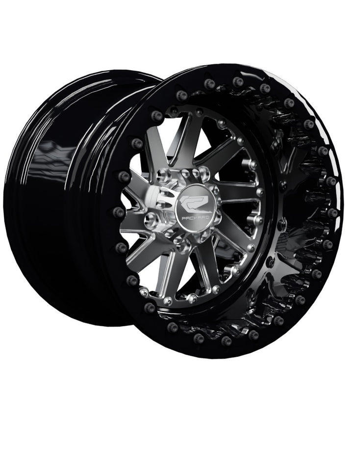 Cyclone - FF Forged Beadlock - Silver RZR Pro R 5x4.5 - 15x11 | 5X4.5 / Gloss Black V.1