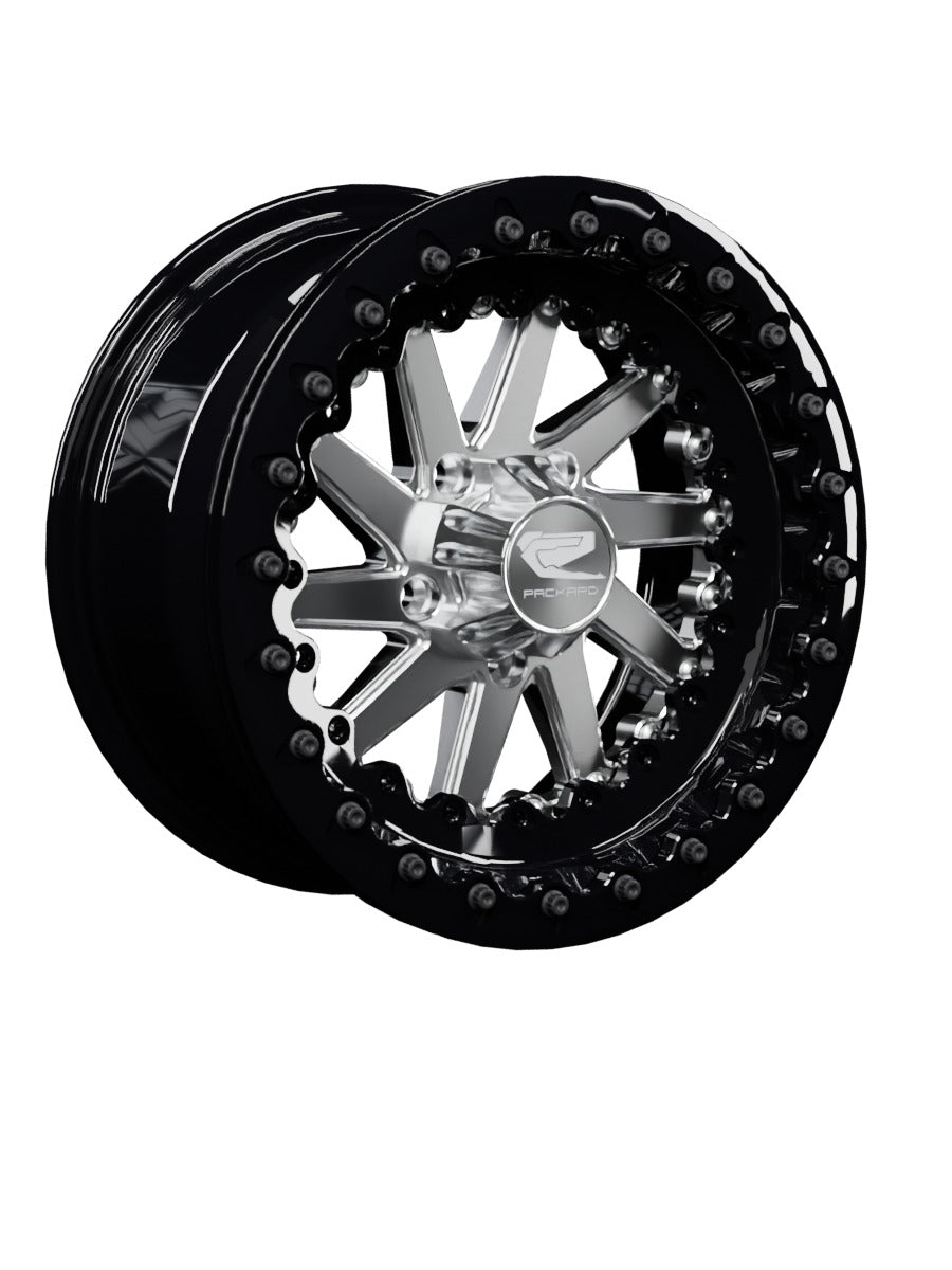 Cyclone - FF Forged Beadlock - Silver RZR Pro R 5x4.5 - 15x7 | 5X4.5 / Gloss Black V.1 / Spinner cap