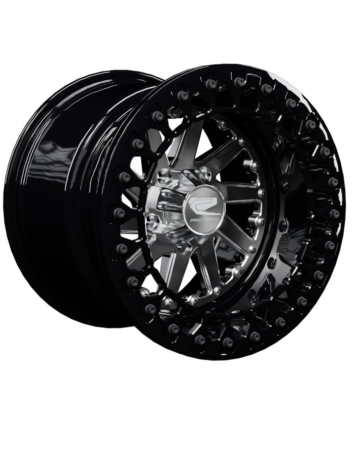 Cyclone - FF Forged Beadlock - Silver RZR Pro R 5x4.5 - 15x11 | 5X4.5 / Gloss Black V.2 / Spinner cap