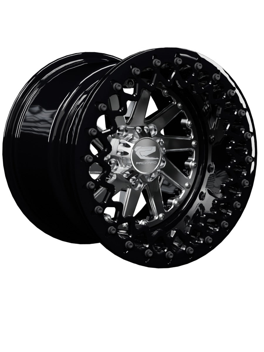 Cyclone - FF Forged Beadlock - Silver RZR Pro R 5x4.5 - 15x11 | 5X4.5 / Gloss Black V.3