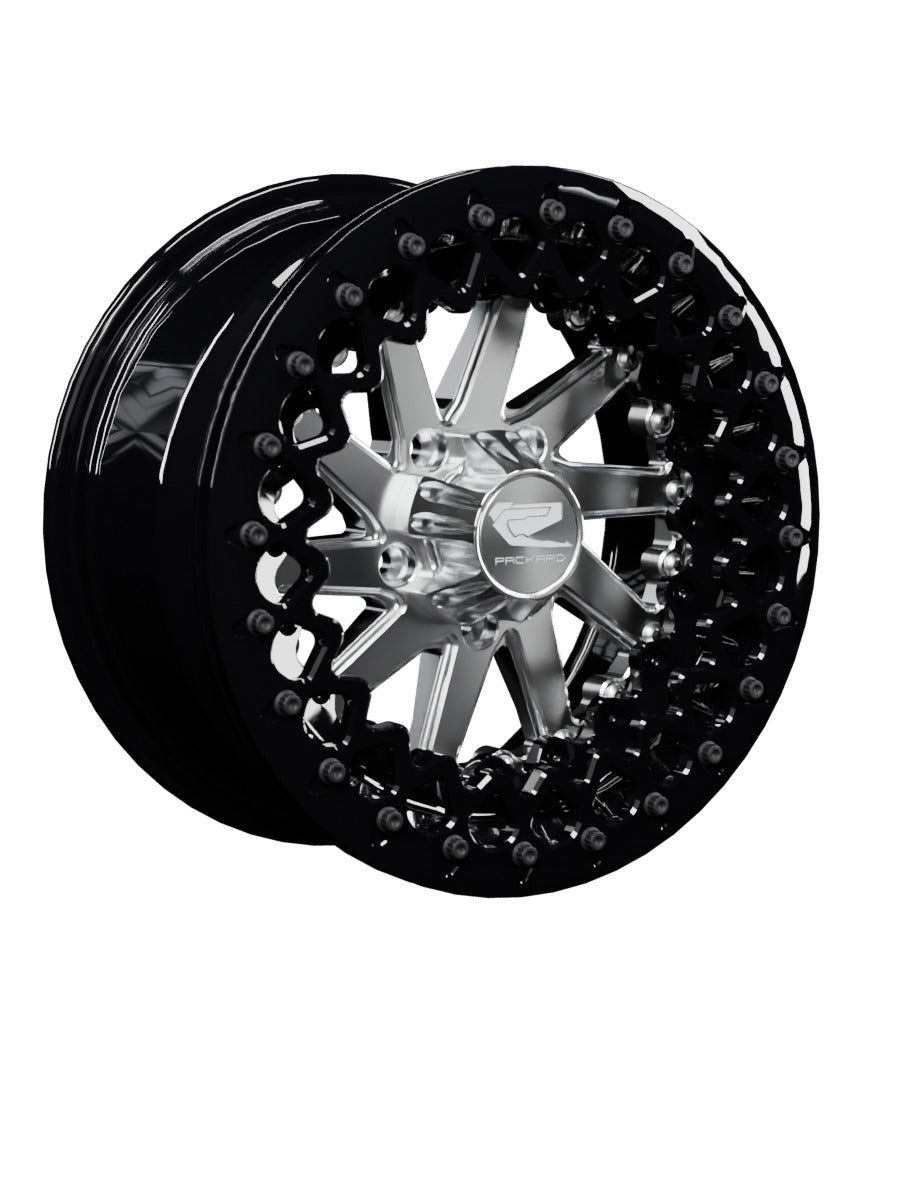Cyclone - FF Forged Beadlock - Silver RZR Pro R 5x4.5 - 15x7 | 5X4.5 / Gloss Black V.3 / Spinner cap