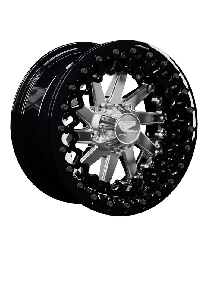 Cyclone - FF Forged Beadlock - Silver RZR Pro R 5x4.5 - 15x7 | 5X4.5 / Gloss Black V.3 / Spinner cap