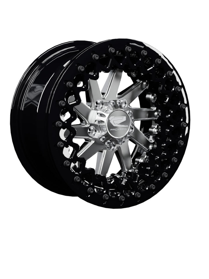 Cyclone - FF Forged Beadlock - Silver RZR Pro R 5x4.5 - 15x7 | 5X4.5 / Gloss Black V.3