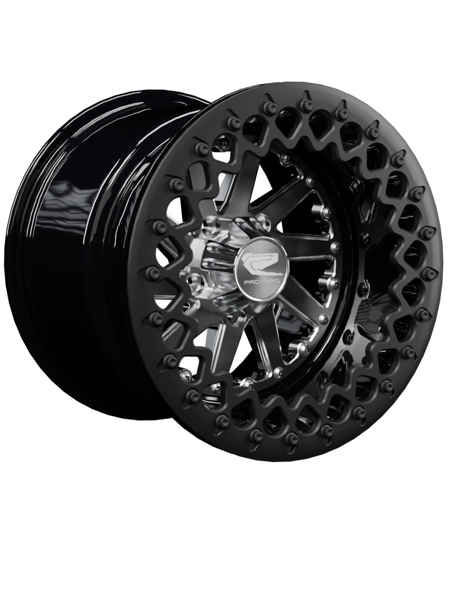 Cyclone - FF Forged Beadlock - Silver RZR Pro R 5x4.5 - 15x11 | 5X4.5 / Satin Black V.3 / Spinner cap