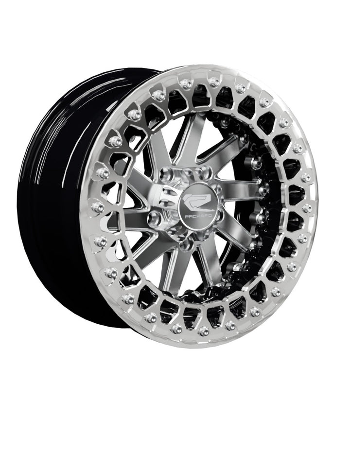 Cyclone - FF Forged Beadlock - Silver RZR Pro R 5x4.5 - 15x7 | 5X4.5 / Polished V.2