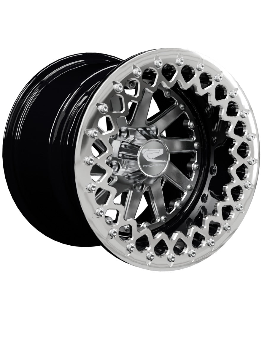 Cyclone - FF Forged Beadlock - Silver RZR Pro R 5x4.5 - 15x11 | 5X4.5 / Polished V.3 / Spinner cap