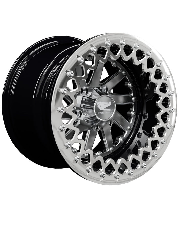 Cyclone - FF Forged Beadlock - Silver RZR Pro R 5x4.5 - 15x11 | 5X4.5 / Polished V.3 / Spinner cap