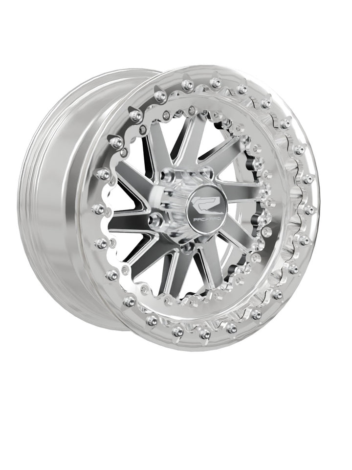 Cyclone - FF Forged Polished Beadlock - Silver RZR Pro R 5x4.5 - 15x7 | 5x4.5 / Polished V.1 / Spinner cap