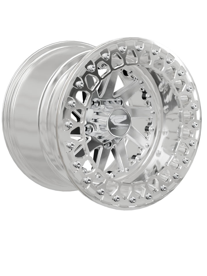 Cyclone - FF Forged Polished Beadlock - Silver RZR Pro R 5x4.5 - 15x11 | 5x4.5 / Polished V.2 / Spinner cap
