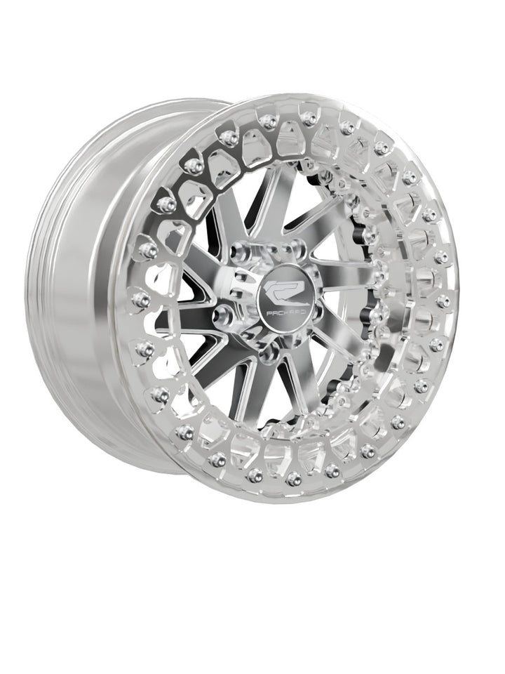 Cyclone - FF Forged Polished Beadlock - Silver RZR Pro R 5x4.5 - 15x7 | 5x4.5 / Polished V.2