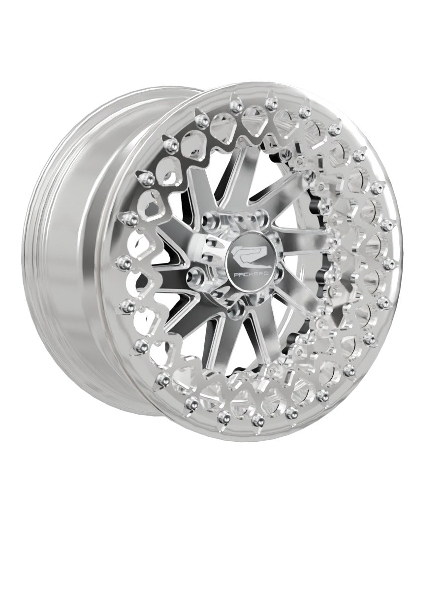 Cyclone - FF Forged Polished Beadlock - Silver RZR Pro R 5x4.5 - 15x7 | 5x4.5 / Polished V.3