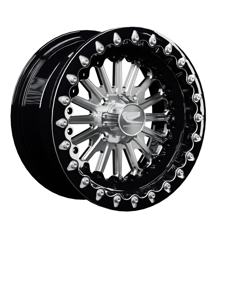 Element - FF Forged Beadlock - Silver 4x110 - 15x7 | 4x110 / Contrast Machined V.1 / Yes